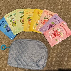 Koneuk Fruit Slice Face Mask Set with Quilted Pouch